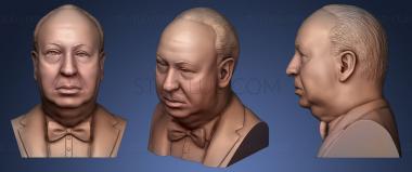 3D model Alfred Hitchcock (STL)